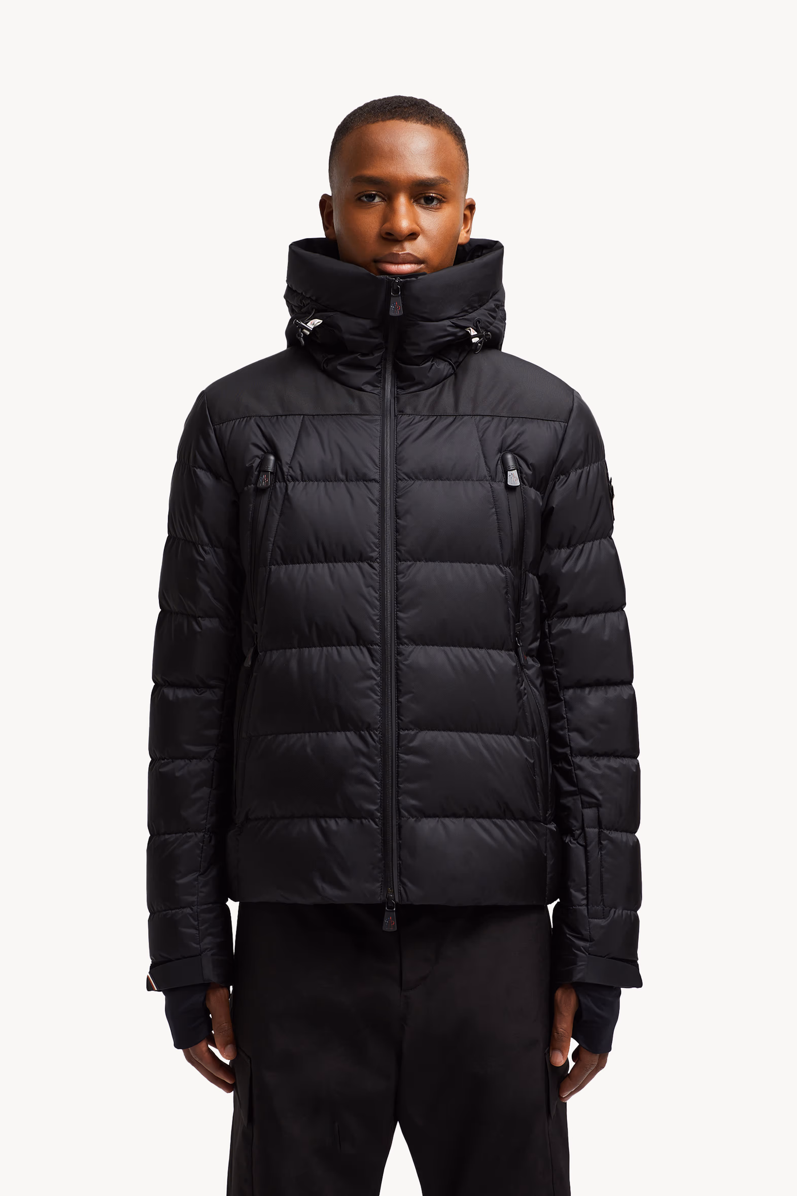Chaqueta plumífero de esquí con capucha Camurac Hombre Negro Moncler 3